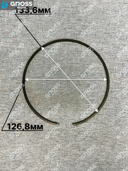Кольцо (126,8x133,6x2) пружинное стопорное АКПП ZF 12TX2620TD 0630.513.139
